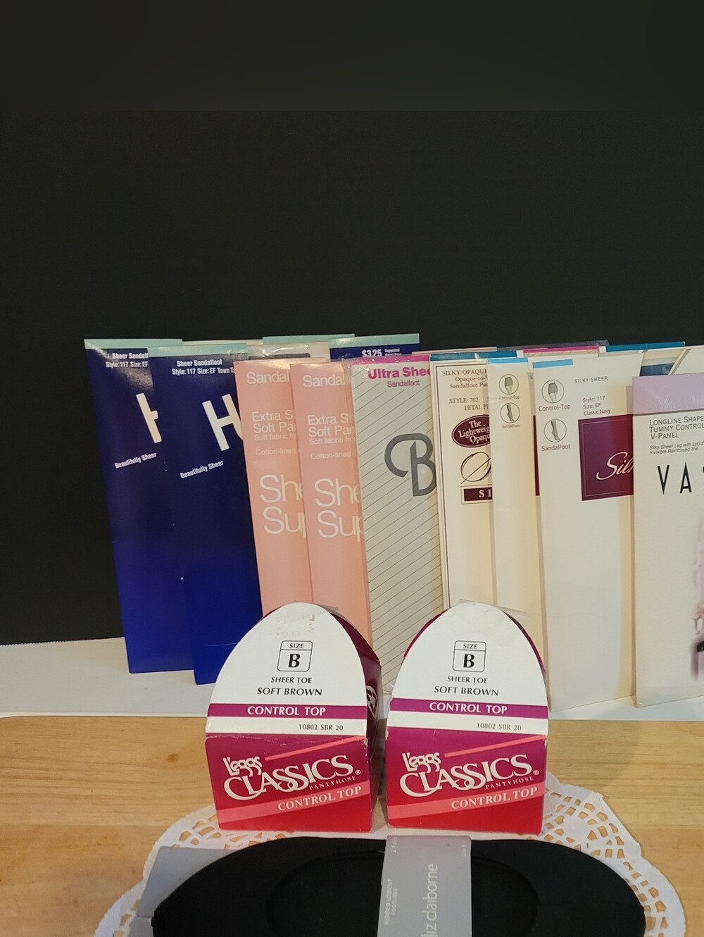 Lot of 11 Vintage Pantyhose, Variety of Sizes, Styles & Colors - New Old Stock